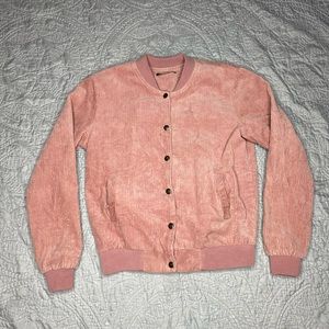 pink brandy melville corduroy jacket